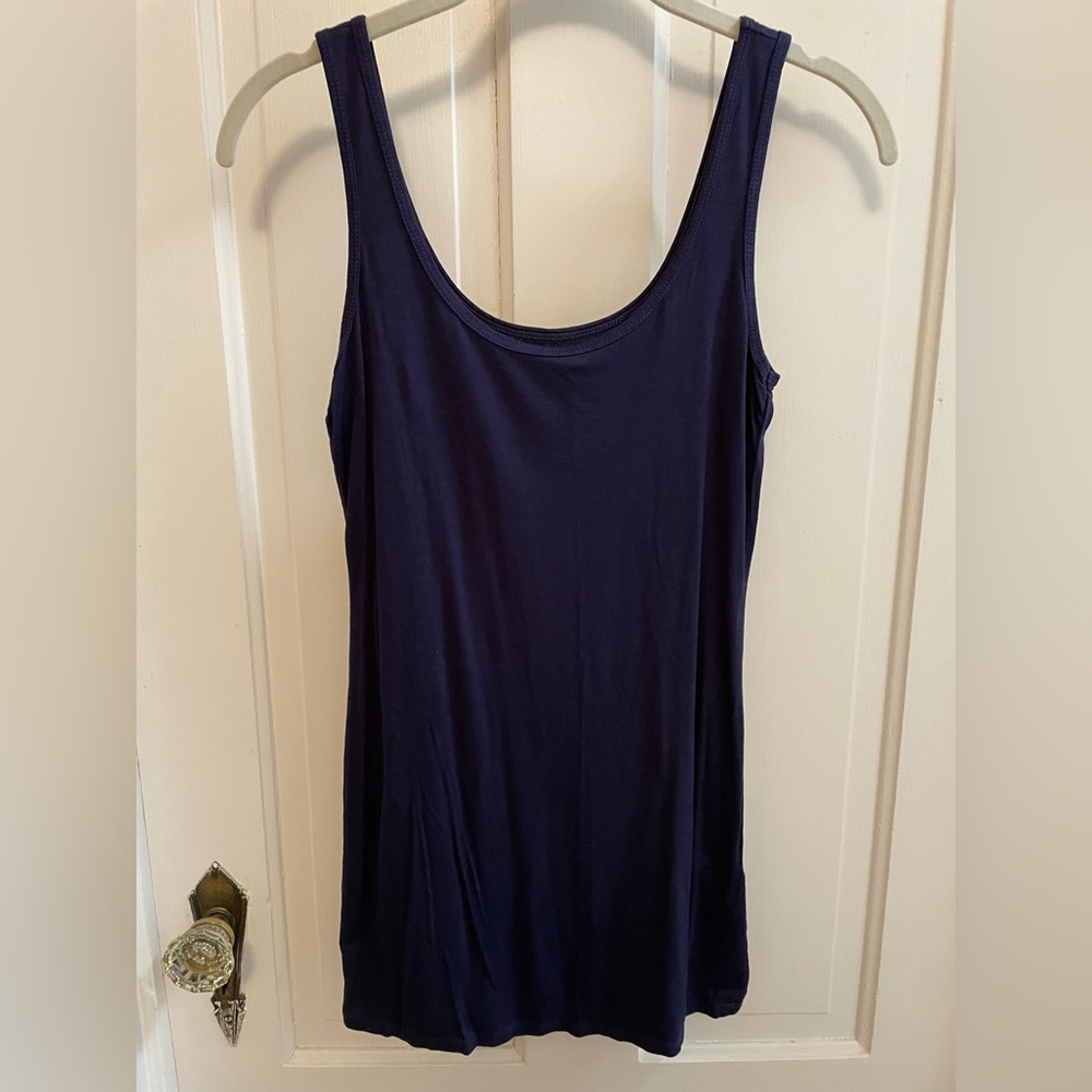3 Dots navy tank size S